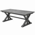 Stół jadalniany 180 x 90 x 75 cm z blatem w kolorze szarego marmuru na metalowej podstawie industrialny